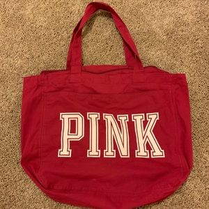 Pink victoria secret beach bag